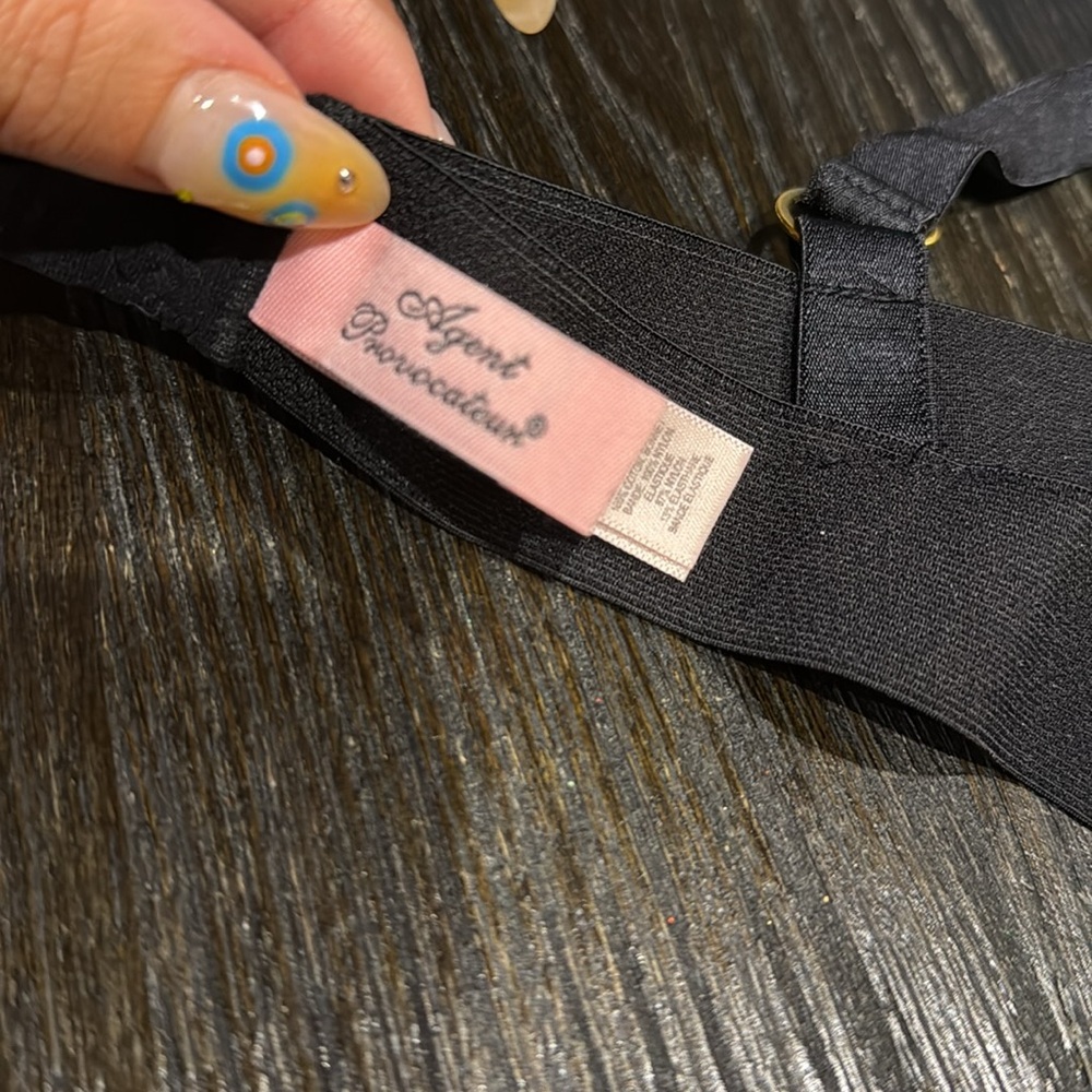 Agent Provocateur Whitney Black Strappy Lingerie Bra - Picture 4 of 9